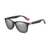 AUGEN Unisex Polarized Sunglasses With Square Black Frame & Blue Lenses