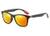 AUGEN Unisex Adult Sport Polarized Sunglasses (Black Frame, Red Lens) (Medium) - Pack of 1