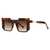 AUGEN by Visions India Retro Vintage Abstract Unisex Sunglasses UV400 Protected (Brown)