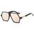 AUGEN By Visions India Retro Vintage Abstract Unisex Sunglasses UV400 Protected (Pink)