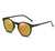 AUGEN By Visions India Retro Vintage Round Polarized Unisex Sunglasses UV400 Protected Medium Size (Gold, 106)