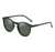 AUGEN By Visions India Retro Vintage Round Polarized Unisex Sunglasses UV400 Protected Medium Size (MatteBlack, 106)