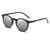 AUGEN By Visions India Retro Vintage Round Polarized Unisex Sunglasses UV400 Protected Medium Size (Silver, 106)