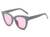 AUGEN By Visions India Retro Vintage Oversized Abstract Unisex Sunglasses UV400 Protected Large Size (Grey, 108)- Pack of 1
