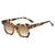 AUGEN By Visions India Retro Vintage Square Abstract Unisex Sunglasses UV400 Protected Medium Size (Brown, 117)
