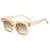 AUGEN By Visions India Retro Vintage Square Abstract Unisex Sunglasses UV400 Protected Medium Size (Brown2, 117) - Pack of 1
