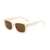 AUGEN By Visions India Retro Vintage Square Abstract Unisex Sunglasses UV400 Protected Medium Size (OffWhite, 119) - Pack of 2