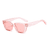 AUGEN By Visions India Retro Vintage Square Abstract Unisex Sunglasses UV400 Protected Medium Size (Pink, 119) - Pack of 1