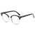 AUGEN By Visions India Retro Vintage Round Abstract Unisex Sunglasses UV400 Protected Medium Size (Clear, 122)
