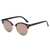 AUGEN By Visions India Retro Vintage Round Abstract Unisex Sunglasses UV400 Protected Medium Size (Pink, 122)