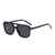 AUGEN By Visions India Retro Vintage Pilot Abstract Unisex Sunglasses UV400 Protected Medium Size (Black, 123) - Pack of 1
