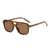 AUGEN By Visions India Retro Vintage Pilot Abstract Unisex Sunglasses UV400 Protected Medium Size (Brown, 123)- Pack of 1