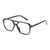 AUGEN By Visions India Retro Vintage Pilot Abstract Unisex Sunglasses UV400 Protected Medium Size (Clear, 123)- Pack of 1
