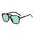 AUGEN By Visions India Retro Vintage Pilot Abstract Unisex Sunglasses UV400 Protected Medium Size (Green, 123)- Pack of 1