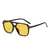 AUGEN By Visions India Retro Vintage Pilot Abstract Unisex Sunglasses Uv400 Protected Medium Size (Yellow, 123, Pack Of 1 - Uv Protected)
