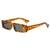 AUGEN Unisex Rectangular Sunglasses Brown Frame Black Lens ( Medium )