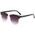 AUGEN By Visions India Retro Vintage Narrow Round Abstract Unisex Sunglasses UV400 Protected Medium Size (Gery2, 130)