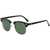 AUGEN By Visions India Retro Vintage Narrow Round Abstract Unisex Sunglasses UV400 Protected Medium Size (Green2, 130)
