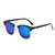 AUGEN By Visions India Retro Vintage Narrow Round Abstract Unisex Sunglasses UV400 Protected Medium Size (GreenM, 130)