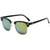 AUGEN By Visions India Retro Vintage Narrow Round Abstract Unisex Sunglasses UV400 Protected Medium Size (GreenM2, 130)