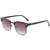 AUGEN By Visions India Retro Vintage Narrow Round Abstract Unisex Sunglasses UV400 Protected Medium Size (Grey, 130)