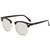 AUGEN By Visions India Retro Vintage Narrow Round Abstract Unisex Sunglasses UV400 Protected Medium Size (Silver2, 130)