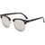 AUGEN By Visions India Retro Vintage Narrow Round Abstract Unisex Sunglasses UV400 Protected Medium Size (Silver3, 130)