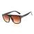 AUGEN By Visions India Retro Vintage Rectangular Abstract Unisex Sunglasses UV400 Protected Medium Size (Brown, 132)