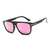 AUGEN By Visions India Retro Vintage Rectangular Abstract Unisex Sunglasses UV400 Protected Medium Size (Pink, 132)