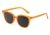 AUGEN By Visions India Retro Vintage Square Abstract Unisex Sunglasses UV400 Protected Large Size (Orange, 135)