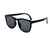 AUGEN By Visions India Retro Vintage Square Abstract Folding Unisex Sunglasses UV400 Protected Large Size (Black, 136)