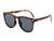 AUGEN By Visions India Retro Vintage Square Abstract Folding Unisex Sunglasses UV400 Protected Large Size (DaBrown, 136)