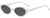 AUGEN By Visions India Retro Vintage Oval Abstract Unisex Sunglasses UV400 Protected Medium Size (White, 138)