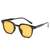 AUGEN By Visions India Retro Vintage Square Abstract Unisex UV Protected Sunglasses UV400 Protected Medium Size (Orange, 140) - Pack of 1