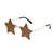 AUGEN By Visions India Retro Vintage Star Shape Rimless Abstract Party Unisex Sunglasses UV400 Protected Medium Size (C3, 145) Brown - Pack of 1