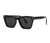AUGEN By Visions India Retro Vintage Square Abstract Unisex Sunglasses UV400 Protected Medium Size (C1, 146)