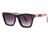 AUGEN By Visions India Retro Vintage Square Abstract Unisex Sunglasses UV400 Protected Medium Size (C2, 146)