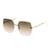 AUGEN By Visions India Retro Vintage Rimless Square Abstract Unisex Sunglasses UV400 Protected Medium Size (C6, 148)