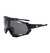 AUGEN By Visions India Sports Mirrored Wraparound Sunglasses for Cycling Cricket Riding Trekking Full Coverage UV 400 Protection Abstract Unisex Sunglass Large (C1, 154)