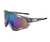 AUGEN By Visions India Sports Mirrored Wraparound Sunglasses for Cycling Cricket Riding Trekking Full Coverage UV 400 Protection Abstract Unisex Sunglasses Large Size (C6, 154)