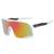 AUGEN By Visions India Sports Mirrored Wraparound Sunglasses for Cycling Cricket Riding Trekking Full Coverage UV 400 Protection Abstract Unisex Large (C6, 155)