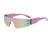 AUGEN By Visions India Y2K Rimless Futuristic Wrap Around Sunglasses, Trendy Cyberpunk Visor Sunglasses Monoblock Cyclops Shades UV 400 Protection Abstract Unisex Sunglasses Medium (C2, 156)
