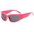 AUGEN By Visions India Y2K Futuristic Wrap Around Sunglasses, Trendy Cyberpunk Visor Sunglasses Monoblock Cyclops Shades UV 400 Protection Abstract Unisex Sunglasses Medium (C2, 157)