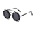 AUGEN By Visions India Retro Vintage Round Abstract Unisex Sunglasses UV400 Protected Medium Size (C1, 160)