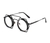 AUGEN By Visions India Retro Vintage Round Abstract Unisex Sunglasses UV400 Protected Medium Size (C3, 160)