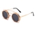 AUGEN By Visions India Retro Vintage Round Abstract Unisex Sunglasses UV400 Protected Medium Size (C6, 160)