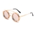 AUGEN By Visions India Retro Vintage Round Abstract Unisex Sunglasses UV400 Protected Medium Size (C7, 160)