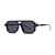 AUGEN By Visions India Retro Vintage Square Abstract Unisex Sunglasses UV400 Protected Medium Size (C1, 163)