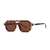 AUGEN By Visions India Retro Vintage Square Abstract Unisex Sunglasses UV400 Protected Medium Size (C2, 163)