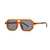 AUGEN By Visions India Retro Vintage Square Abstract Unisex Sunglasses UV400 Protected Medium Size (C3, 163)
